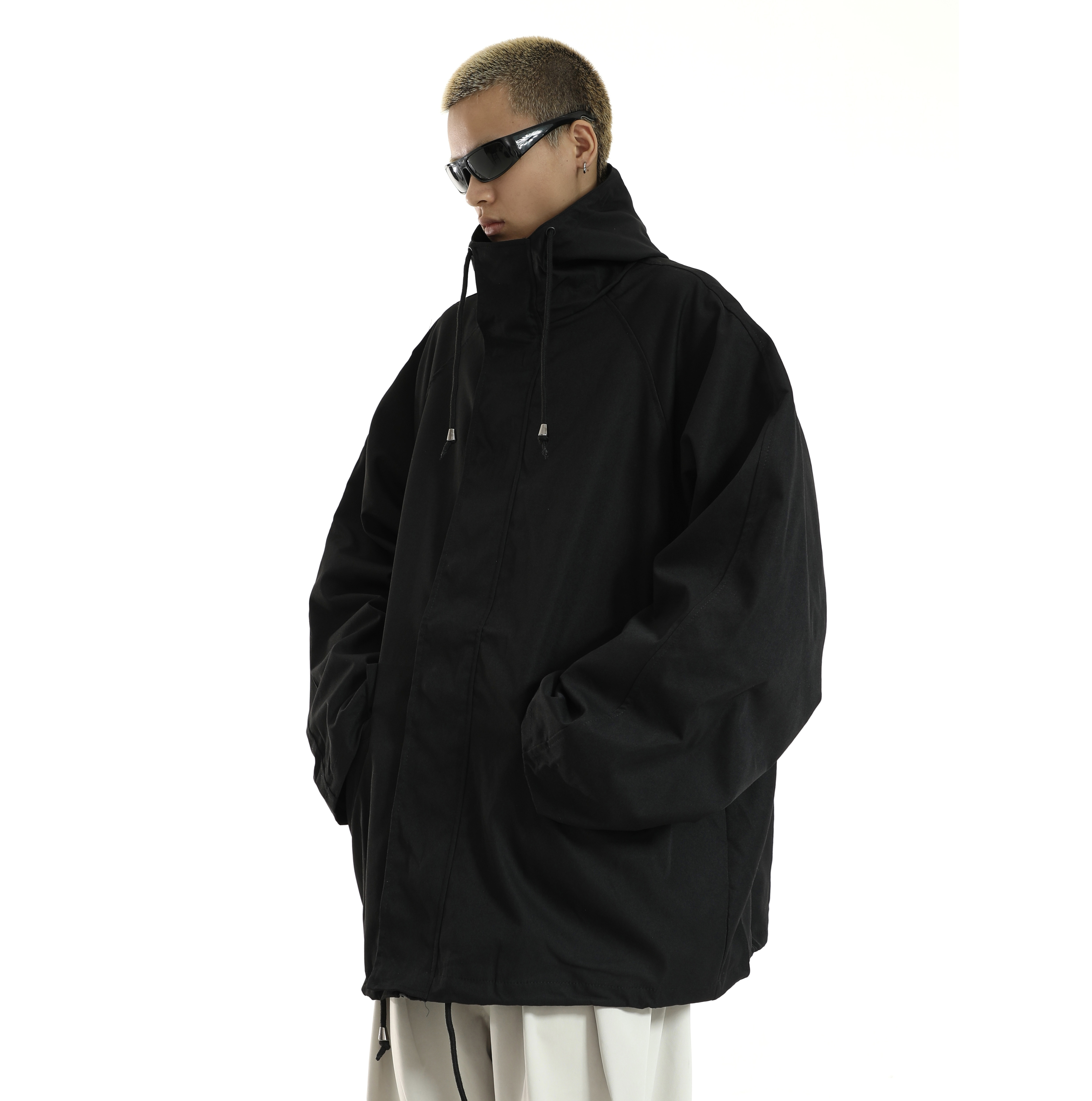 Trendy Oversized Mid-Length Windbreaker Jacket for Men and Women - Padded Cotton Coat for Autumn and Winter, INS Hong Kong Style Trendy Oversized Mid-Length Windbreaker Jacket for Men and Women - Padded Cotton Coat for Autumn and Winter, INS Hong Kong Style