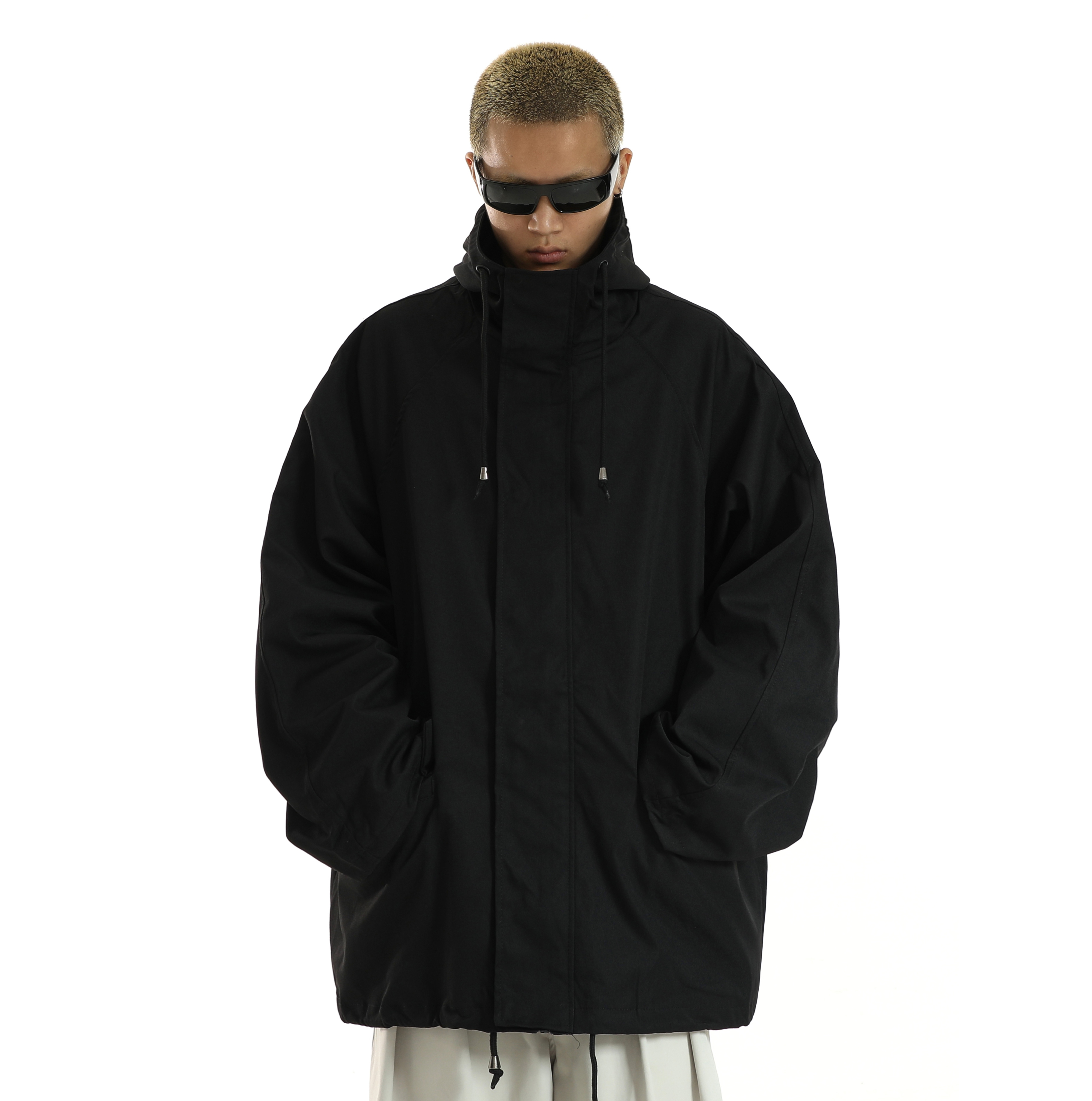 Trendy Oversized Mid-Length Windbreaker Jacket for Men and Women - Padded Cotton Coat for Autumn and Winter, INS Hong Kong Style Trendy Oversized Mid-Length Windbreaker Jacket for Men and Women - Padded Cotton Coat for Autumn and Winter, INS Hong Kong Style