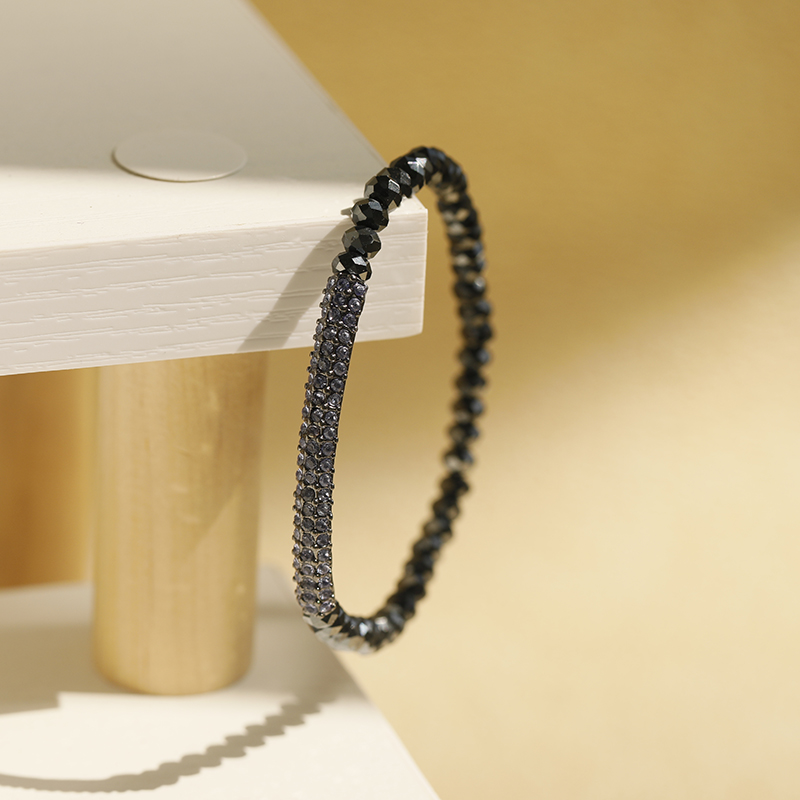 Trendy Personalized Full Diamond Elastic Women's Bracelet Bangle - Versatile Gift for Friends, Gatherings, and Dates Trendy Personalized Full Diamond Elastic Women's Bracelet Bangle - Versatile Gift for Friends, Gatherings, and Dates