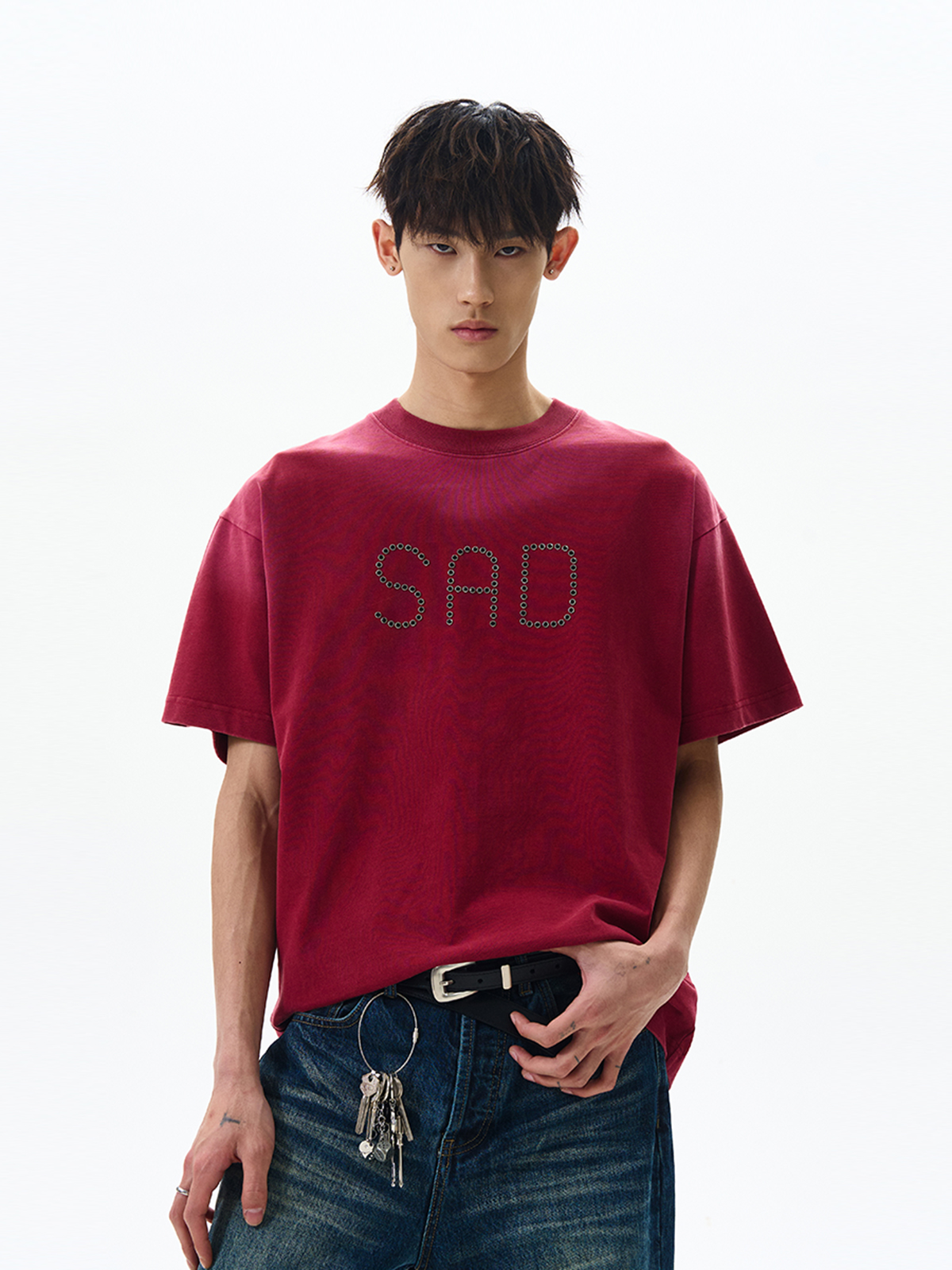 Trendy Retro Barn Style Short-Sleeve T-Shirt for Women - American High Street Clean Fit Letter Design Top Trendy Retro Barn Style Short-Sleeve T-Shirt for Women - American High Street Clean Fit Letter Design Top