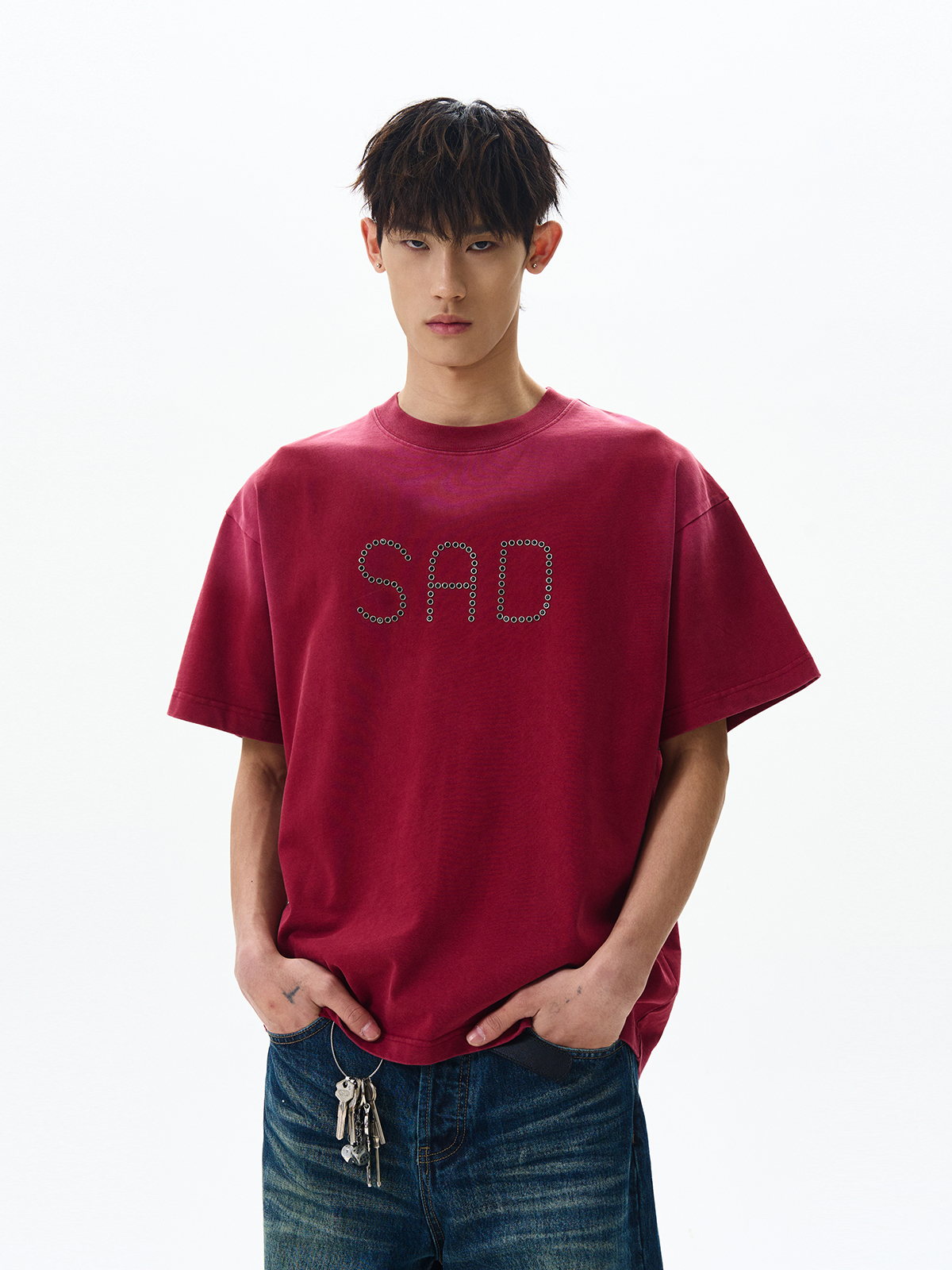 Trendy Retro Barn Style Short-Sleeve T-Shirt for Women - American High Street Clean Fit Letter Design Top