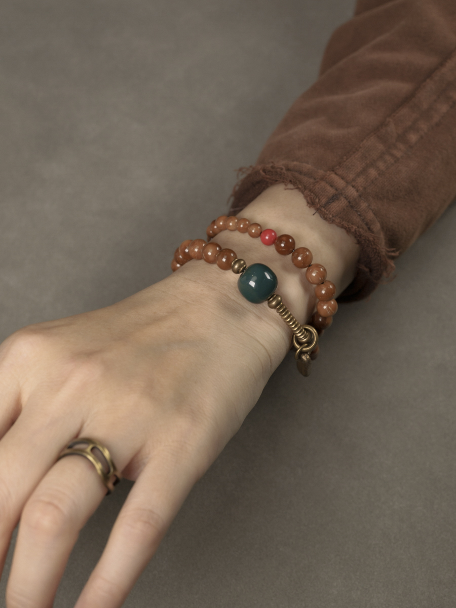 Trendy Retro Double Circle Cook Beads Bracelet for Women and Men, Personalized Ethnic Style, Versatile Fashion Accessory Trendy Retro Double Circle Cook Beads Bracelet for Women and Men, Personalized Ethnic Style, Versatile Fashion Accessory