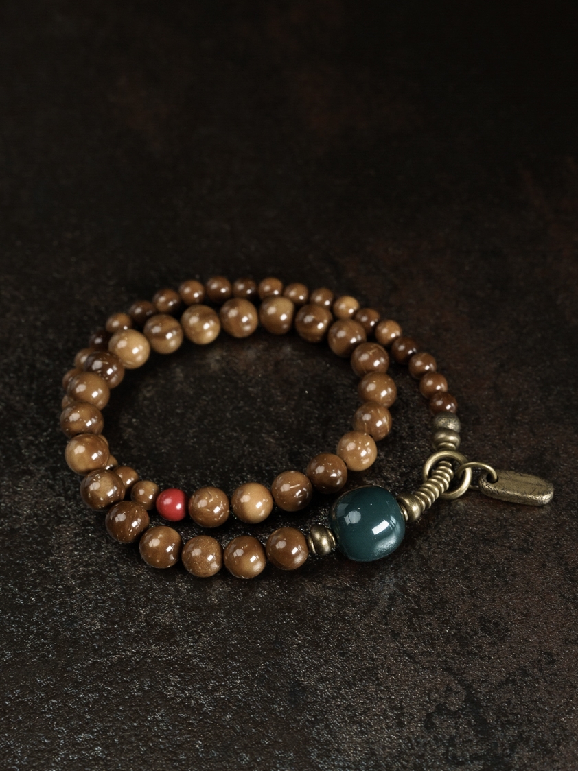 Trendy Retro Double Circle Cook Beads Bracelet for Women and Men, Personalized Ethnic Style, Versatile Fashion Accessory Trendy Retro Double Circle Cook Beads Bracelet for Women and Men, Personalized Ethnic Style, Versatile Fashion Accessory