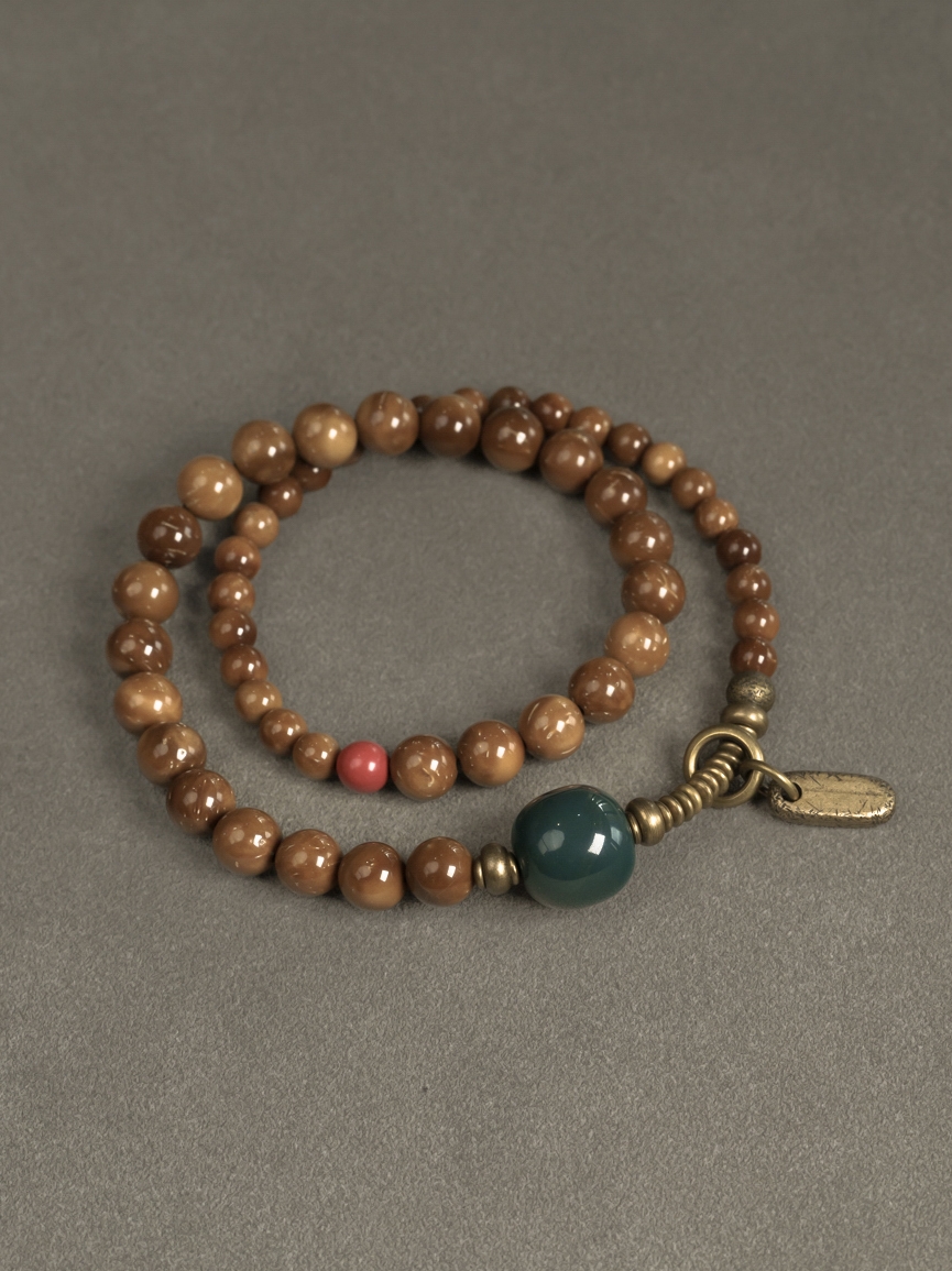 Trendy Retro Double Circle Cook Beads Bracelet for Women and Men, Personalized Ethnic Style, Versatile Fashion Accessory Trendy Retro Double Circle Cook Beads Bracelet for Women and Men, Personalized Ethnic Style, Versatile Fashion Accessory