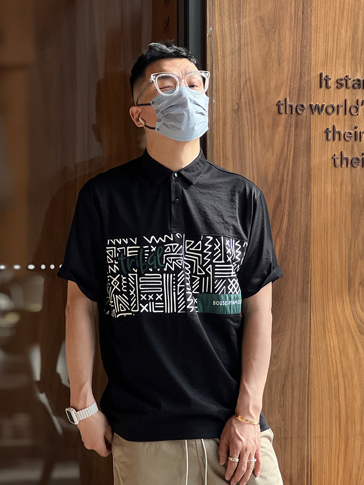 Trendy Spliced Collar Short-Sleeve Polo Shirt for Men - Casual Oxford Linen Summer Style, High Street Fashion Trendy Spliced Collar Short-Sleeve Polo Shirt for Men - Casual Oxford Linen Summer Style, High Street Fashion