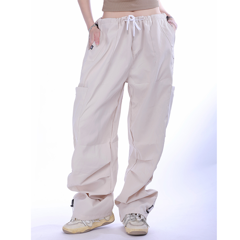 Trendy Street Dance Parachute Cargo Pants for Hip-Hop Style, American Sports Vibe, Perfect for Urban Fashion and Dance Enthusiasts