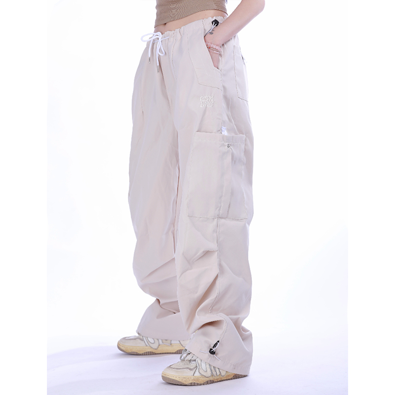 Trendy Street Dance Parachute Cargo Pants for Hip-Hop Style, American Sports Vibe, Perfect for Urban Fashion and Dance Enthusiasts Trendy Street Dance Parachute Cargo Pants for Hip-Hop Style, American Sports Vibe, Perfect for Urban Fashion and Dance Enthusiasts