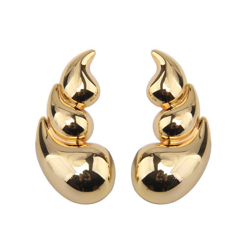 Trendy Water Droplet Earrings for Women - Unique European and American Design, 2025 Summer High-End Fashion Ear Studs Trendy Water Droplet Earrings for Women - Unique European and American Design, 2025 Summer High-End Fashion Ear Studs