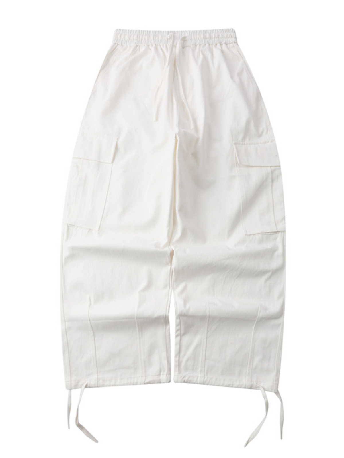 Trendy White Work Pants for Women - Hip-Hop Jazz Dance Long Straight-Leg Joggers, Casual Style, Y2K Fashion Trendy White Work Pants for Women - Hip-Hop Jazz Dance Long Straight-Leg Joggers, Casual Style, Y2K Fashion