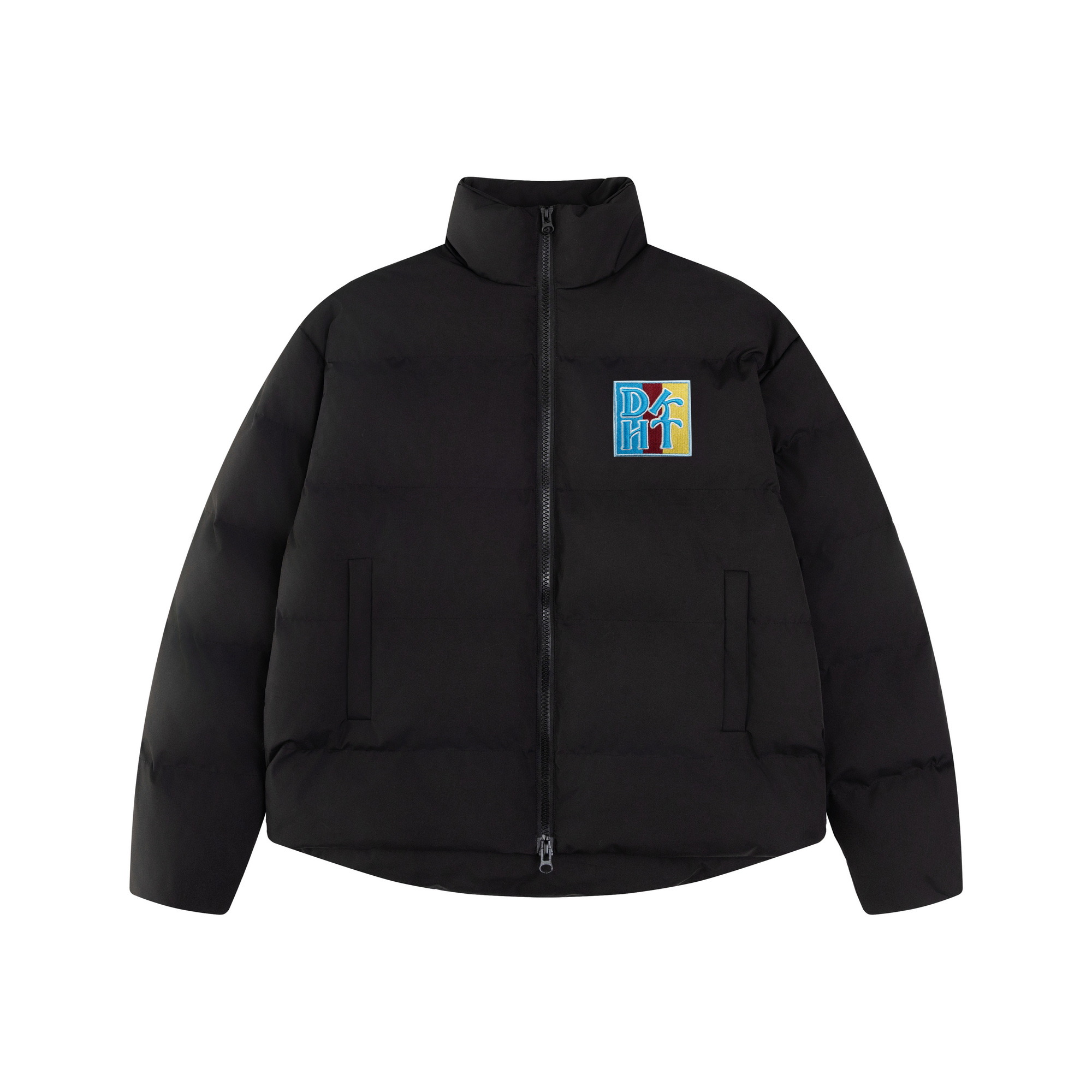 Trendy Winter Velcro Letter Cotton Jacket - Thick Warm Loose Bread Coat for Casual Style Trendy Winter Velcro Letter Cotton Jacket - Thick Warm Loose Bread Coat for Casual Style