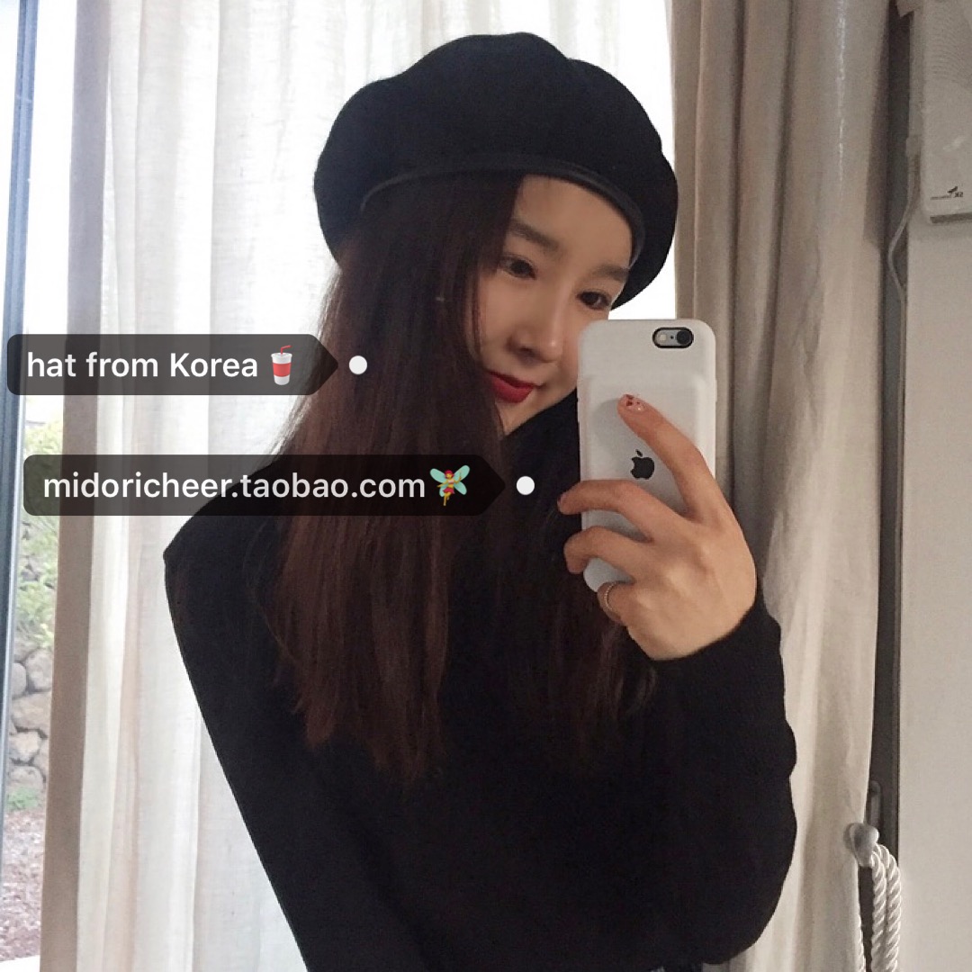 Trendy Wool Painter's Hat - Authentic Korean Style, High-Quality Craftsmanship, Fashionable and Stylish Accessory Trendy Wool Painter's Hat - Authentic Korean Style, High-Quality Craftsmanship, Fashionable and Stylish Accessory