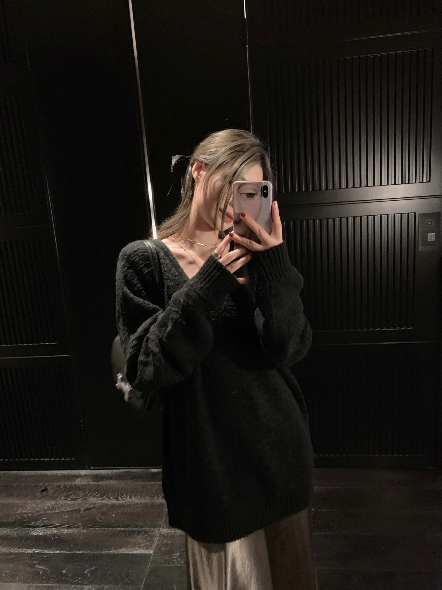 Tricolor Blend Linen Tencel Wool Pullover Sweater for Women - Cozy Forest Sea Mist Design, Perfect for Casual 90s and Y2K Style Tricolor Blend Linen Tencel Wool Pullover Sweater for Women - Cozy Forest Sea Mist Design, Perfect for Casual 90s and Y2K Style