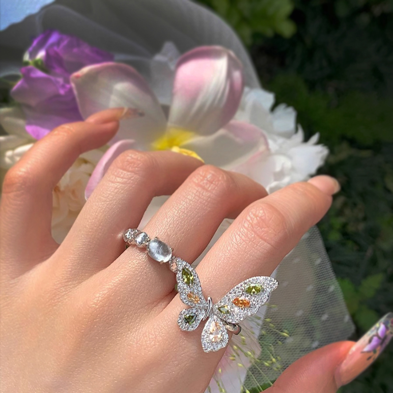 Two-Color Butterfly Ring for Women - Minimalist Open Finger Design, 2025 New High-End Exquisite Jewelry Two-Color Butterfly Ring for Women - Minimalist Open Finger Design, 2025 New High-End Exquisite Jewelry