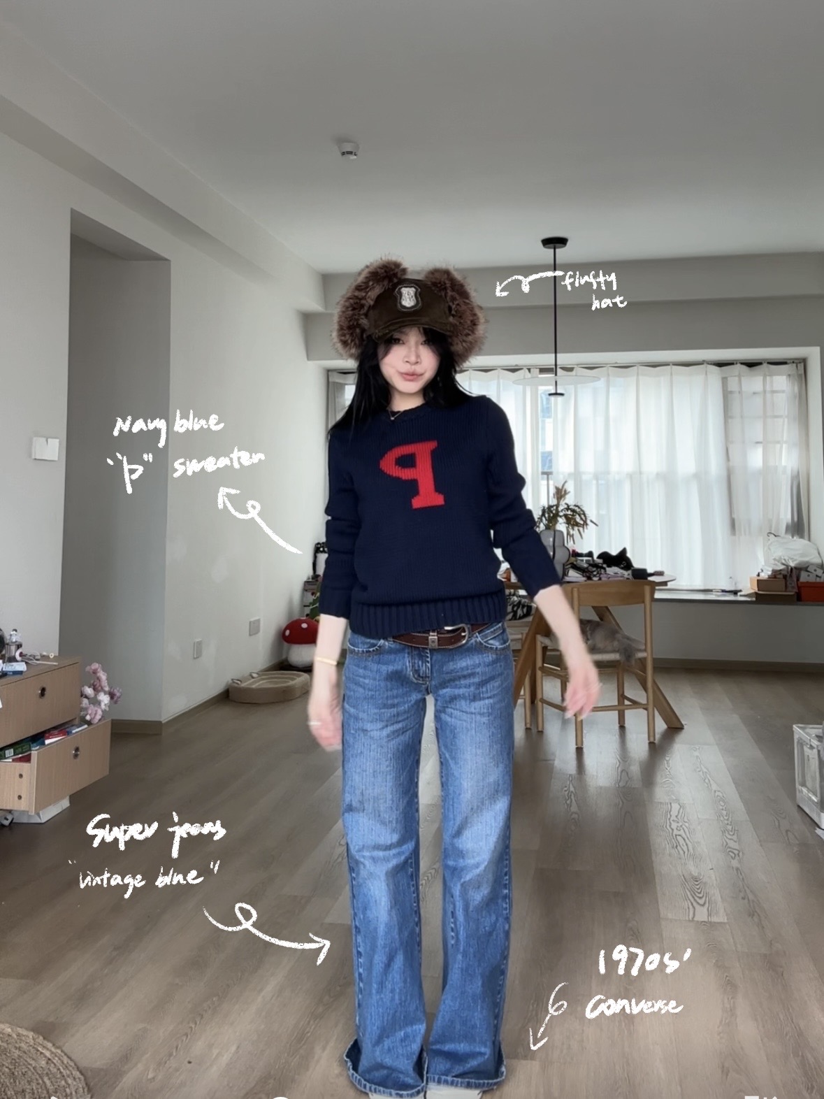 Two-Color Retro Letter Sweater - Slimming Straight Shoulder Fit for Magical World Vibes - Trendy Y2K Style Two-Color Retro Letter Sweater - Slimming Straight Shoulder Fit for Magical World Vibes - Trendy Y2K Style