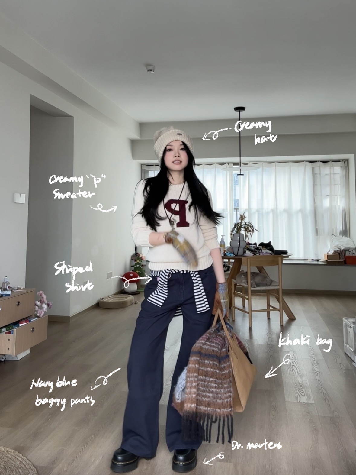 Two-Color Retro Letter Sweater - Slimming Straight Shoulder Fit for Magical World Vibes - Trendy Y2K Style