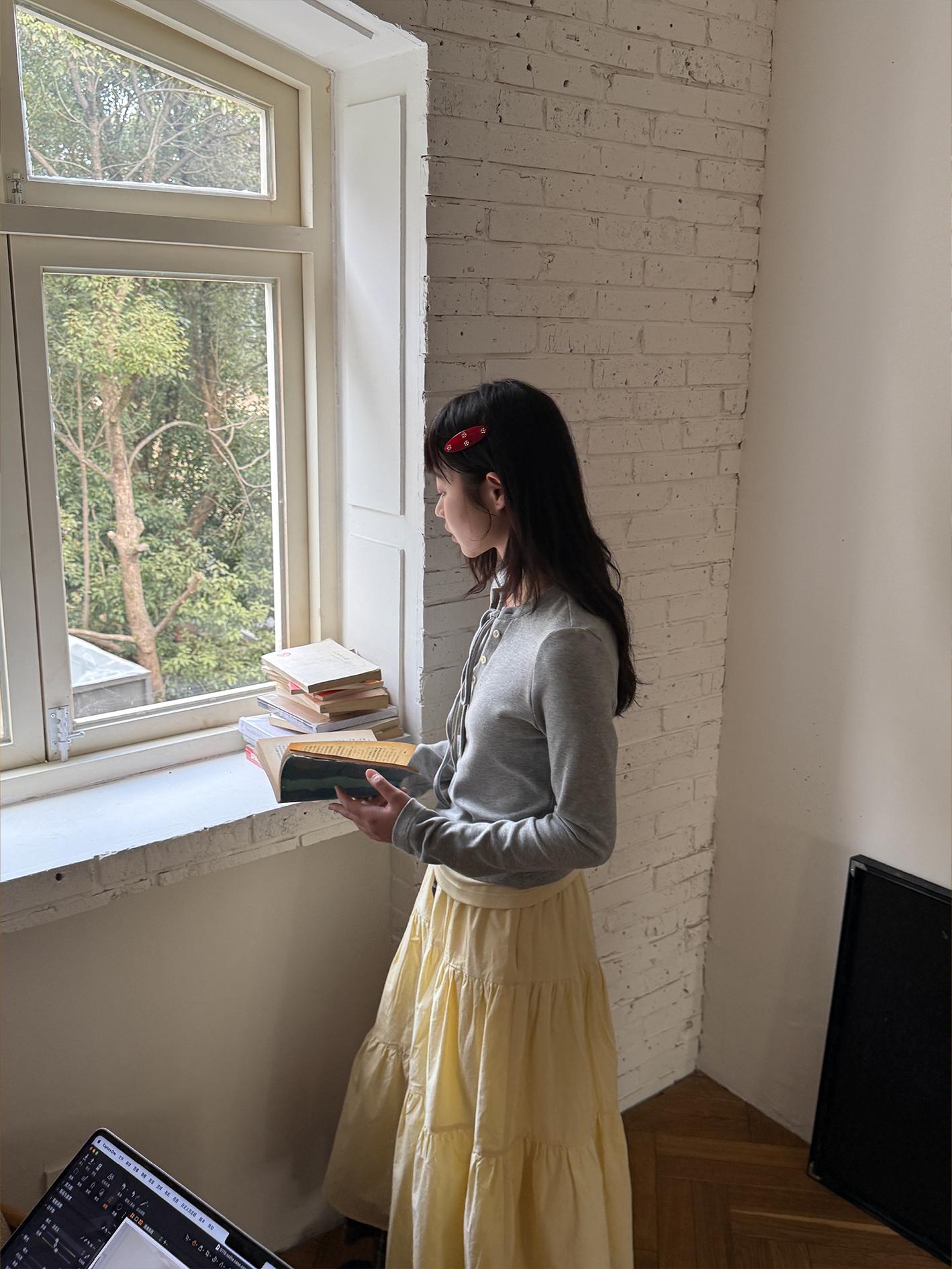 Two-Piece Lace-Up Top with Fitted Long Sleeve T-Shirt - Trendy Y2K Style Layered Look Two-Piece Lace-Up Top with Fitted Long Sleeve T-Shirt - Trendy Y2K Style Layered Look