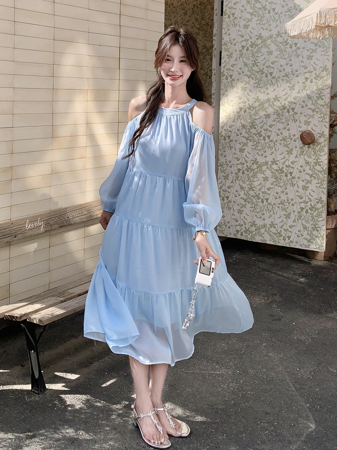 Ultra-Fairy Off-Shoulder Blue Dress for Women - French Style Summer 2025, Elegant Sweet Youthful Fashion Ultra-Fairy Off-Shoulder Blue Dress for Women - French Style Summer 2025, Elegant Sweet Youthful Fashion
