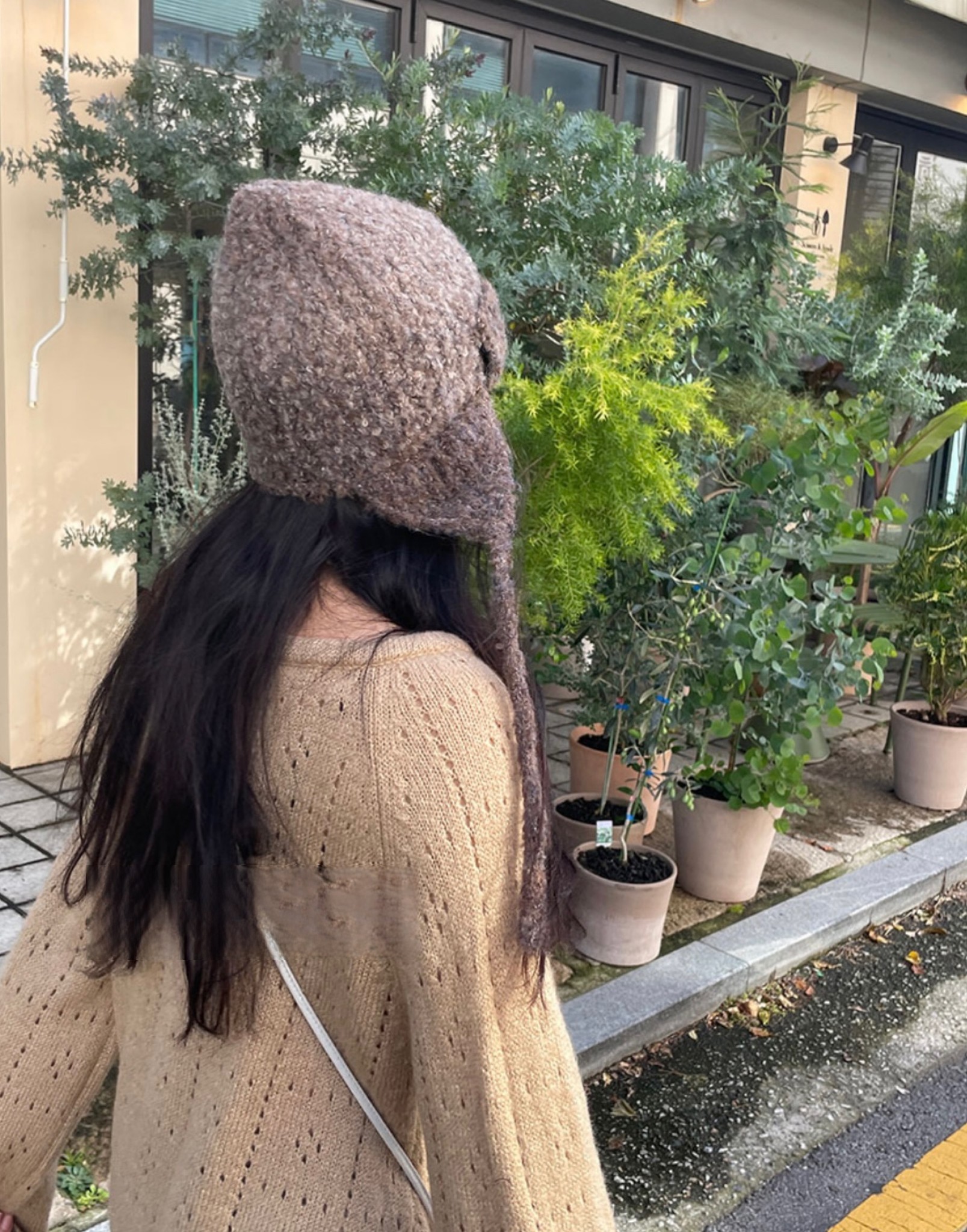 Unique Korean Retro Polka Dot Knitted Flying Hat - Cute Casual Warm Ear Protection, Versatile Mixed Color Design