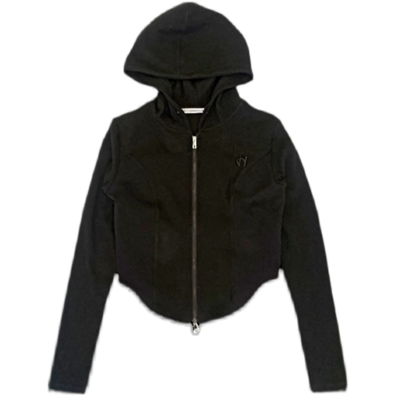 Unique Korean Style Autumn Hooded Zip-Up Sports Top and Irregular Pants Set for a Trendy Look Unique Korean Style Autumn Hooded Zip-Up Sports Top and Irregular Pants Set for a Trendy Look