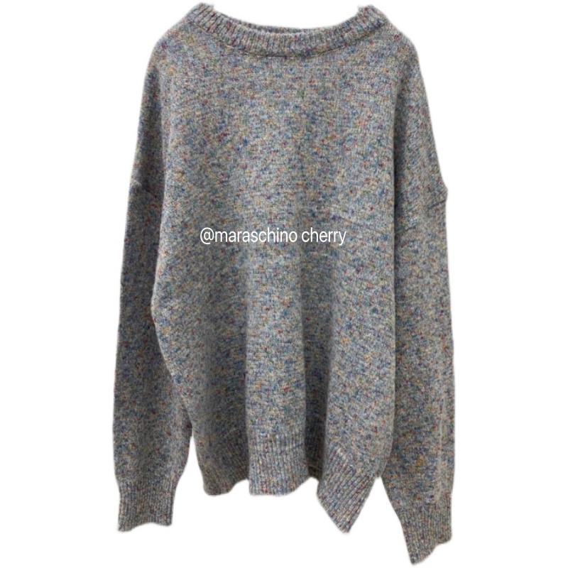 Unique Korean Style Rainbow Candy Dot Loose Knit Pullover Sweater in Grape Purple - Trendy Niche Fashion Statement Unique Korean Style Rainbow Candy Dot Loose Knit Pullover Sweater in Grape Purple - Trendy Niche Fashion Statement