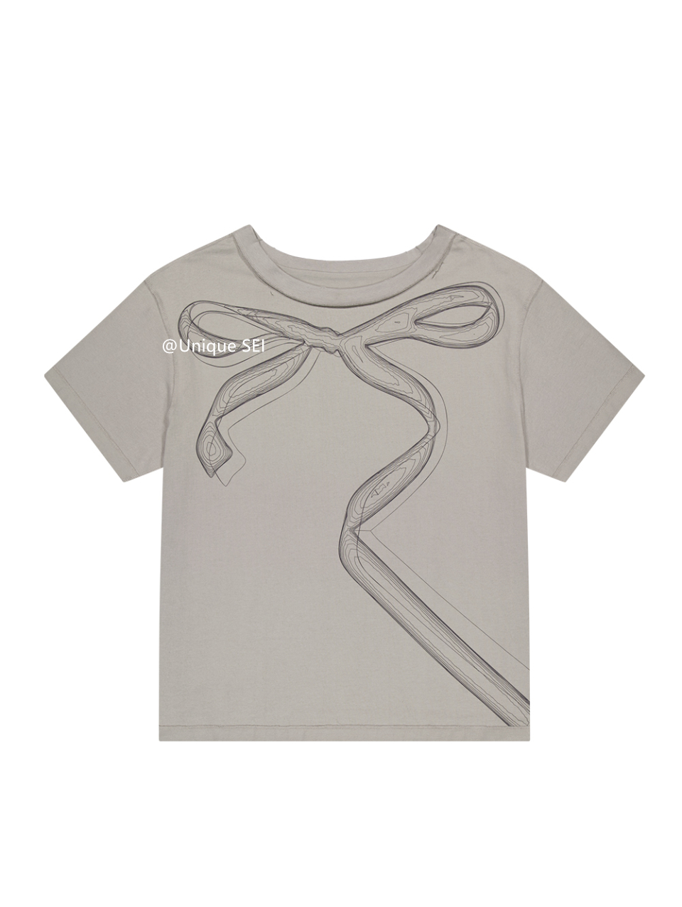 Unique Korean Style Sweet Bow Off-Shoulder Short Sleeve T-Shirt Top for Casual 90s Y2K Fashion Unique Korean Style Sweet Bow Off-Shoulder Short Sleeve T-Shirt Top for Casual 90s Y2K Fashion