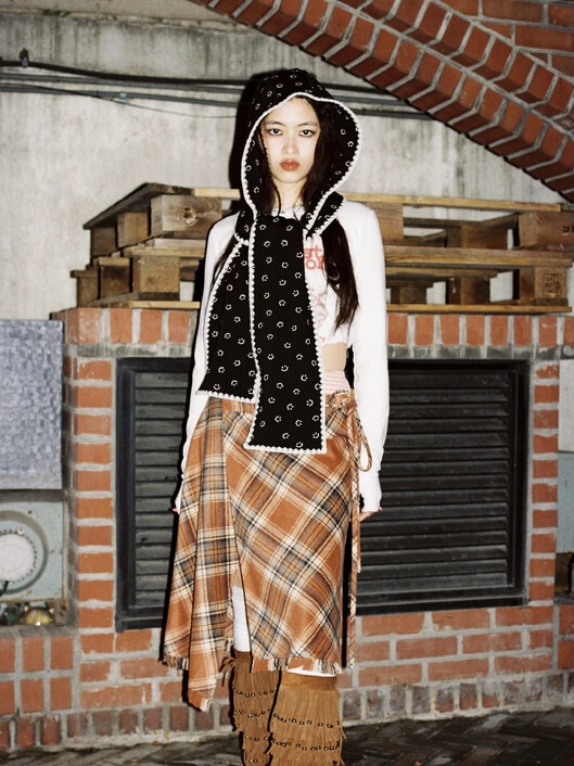 Unique Smiley Face Print Hooded Scarf - Cute Knitted Lace Neck Gaiter for Autumn Winter Fashion Unique Smiley Face Print Hooded Scarf - Cute Knitted Lace Neck Gaiter for Autumn Winter Fashion