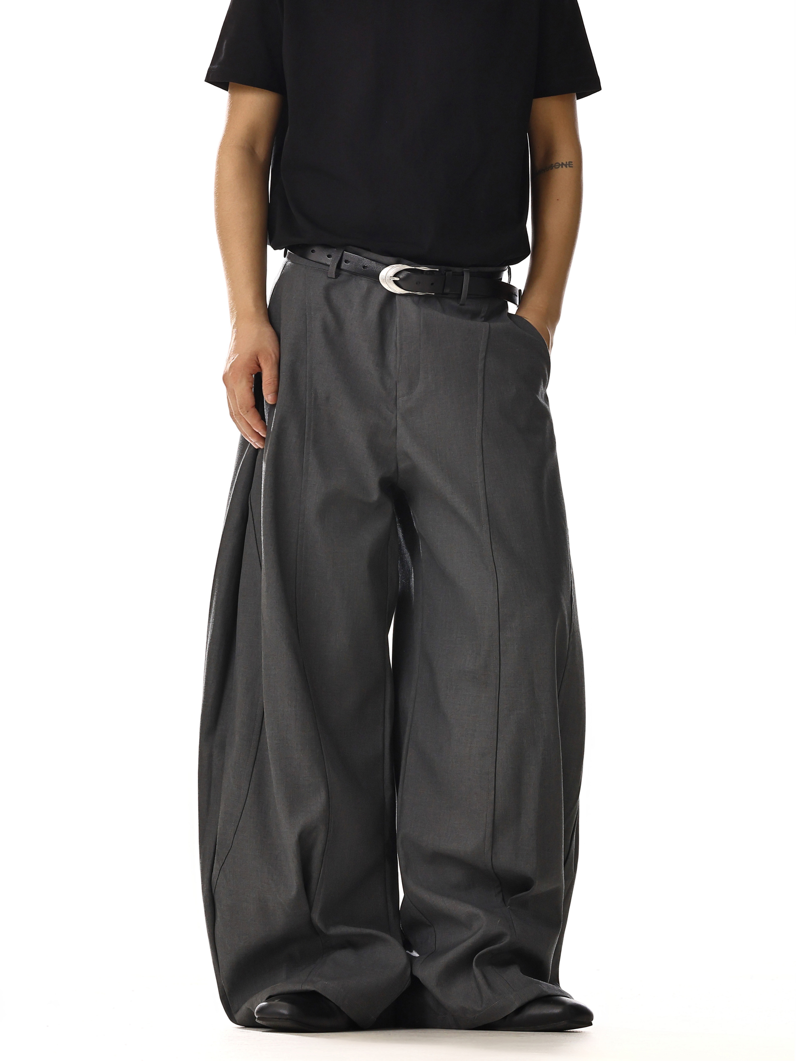 Unisex American Retro Deconstructed Casual Pants - Street Style Loose Wide-Leg Trousers for Versatile Commuting Unisex American Retro Deconstructed Casual Pants - Street Style Loose Wide-Leg Trousers for Versatile Commuting