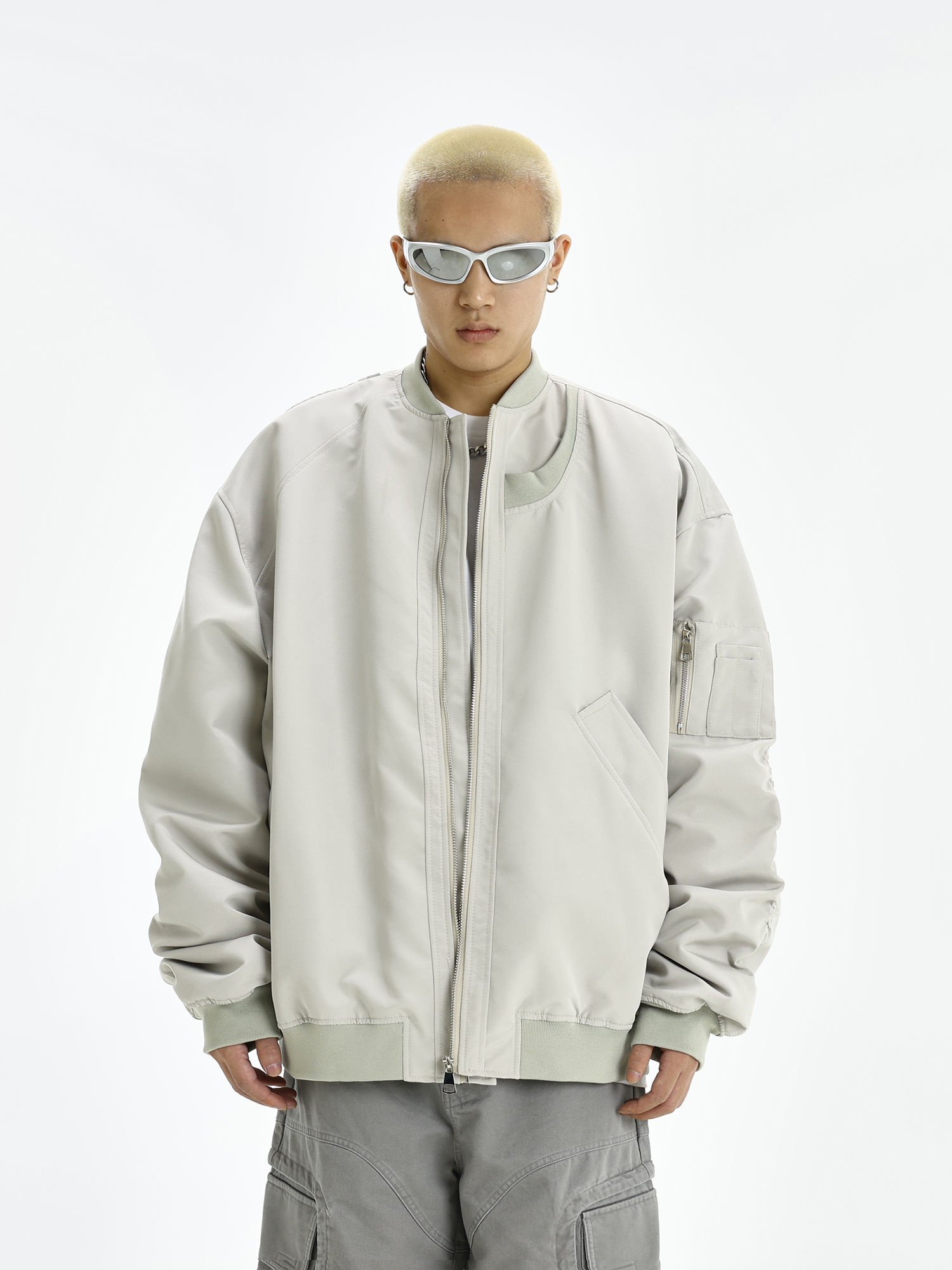 Unisex American Retro Workwear Flight Jacket - Trendy Baseball Style for Autumn and Winter, High Street Fashion Unisex American Retro Workwear Flight Jacket - Trendy Baseball Style for Autumn and Winter, High Street Fashion