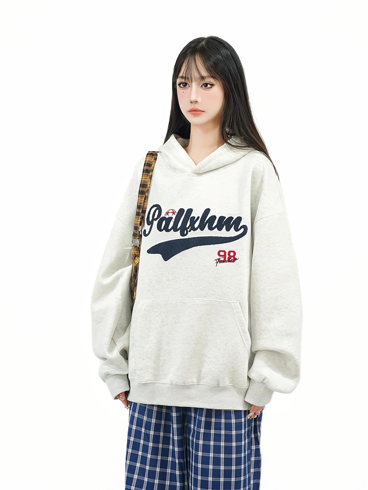 Unisex Loose-Fit American Retro Letter Embroidery Hoodie - Autumn Street Style Casual Sweatshirt Unisex Loose-Fit American Retro Letter Embroidery Hoodie - Autumn Street Style Casual Sweatshirt