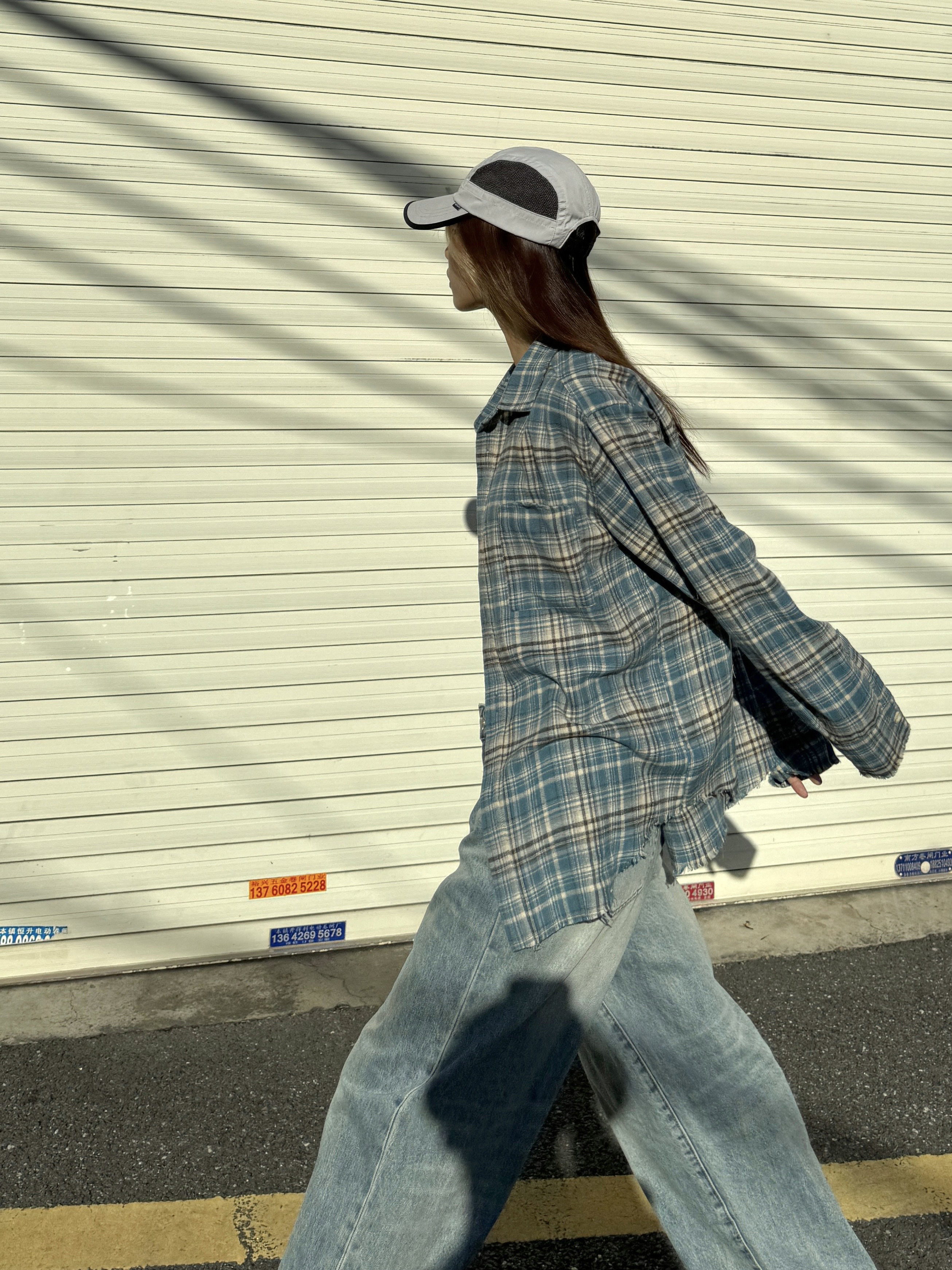 Unisex Loose Fit Plaid Shirt in American Retro Street Style - Casual and Trendy for 90s and Y2K Fashion Lovers Unisex Loose Fit Plaid Shirt in American Retro Street Style - Casual and Trendy for 90s and Y2K Fashion Lovers