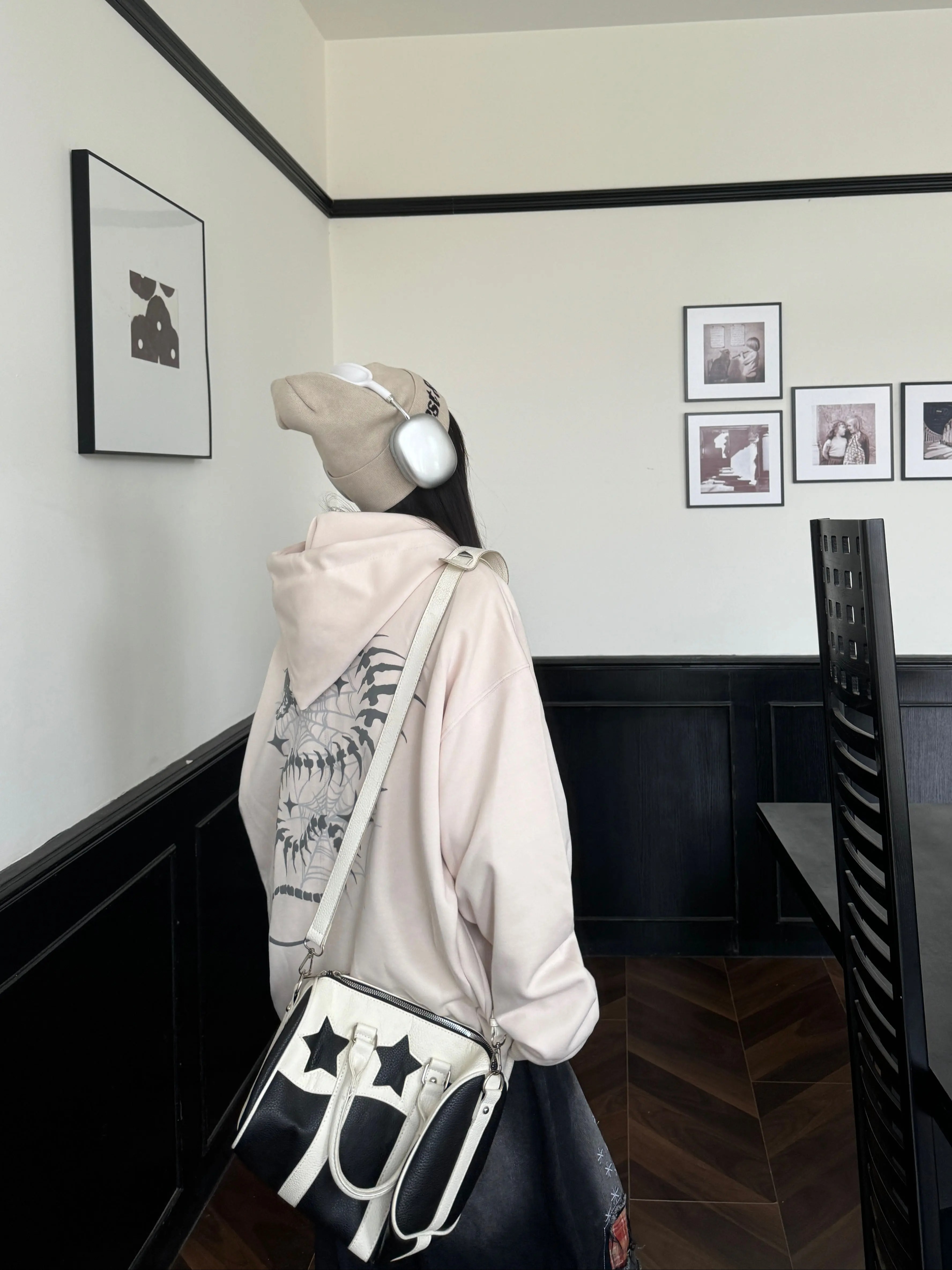 Unisex Snake Year Skeleton Print Hoodie Jacket - Limited Edition Spring Zipper Cardigan in Trendy Amoeba Style Unisex Snake Year Skeleton Print Hoodie Jacket - Limited Edition Spring Zipper Cardigan in Trendy Amoeba Style