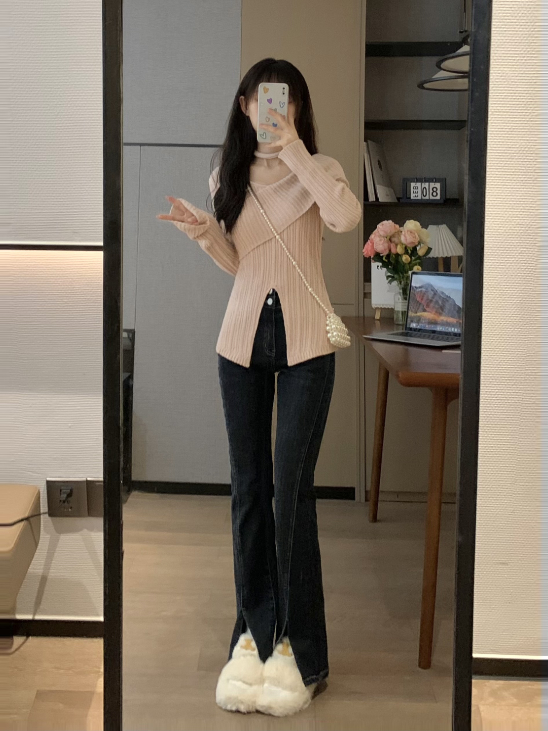 V-Neck Slimming Long Sleeve Knitted Cross Sweater Top for Women - Early Spring Fashion, Trendy 90s Style, Perfect for Layering V-Neck Slimming Long Sleeve Knitted Cross Sweater Top for Women - Early Spring Fashion, Trendy 90s Style, Perfect for Layering