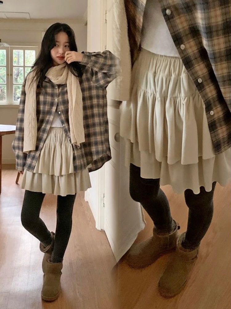 Velvet Mini Skirt - Ballet Girl Winter Limited Edition, Korean Style, Chic Fashion for a Stylish Look