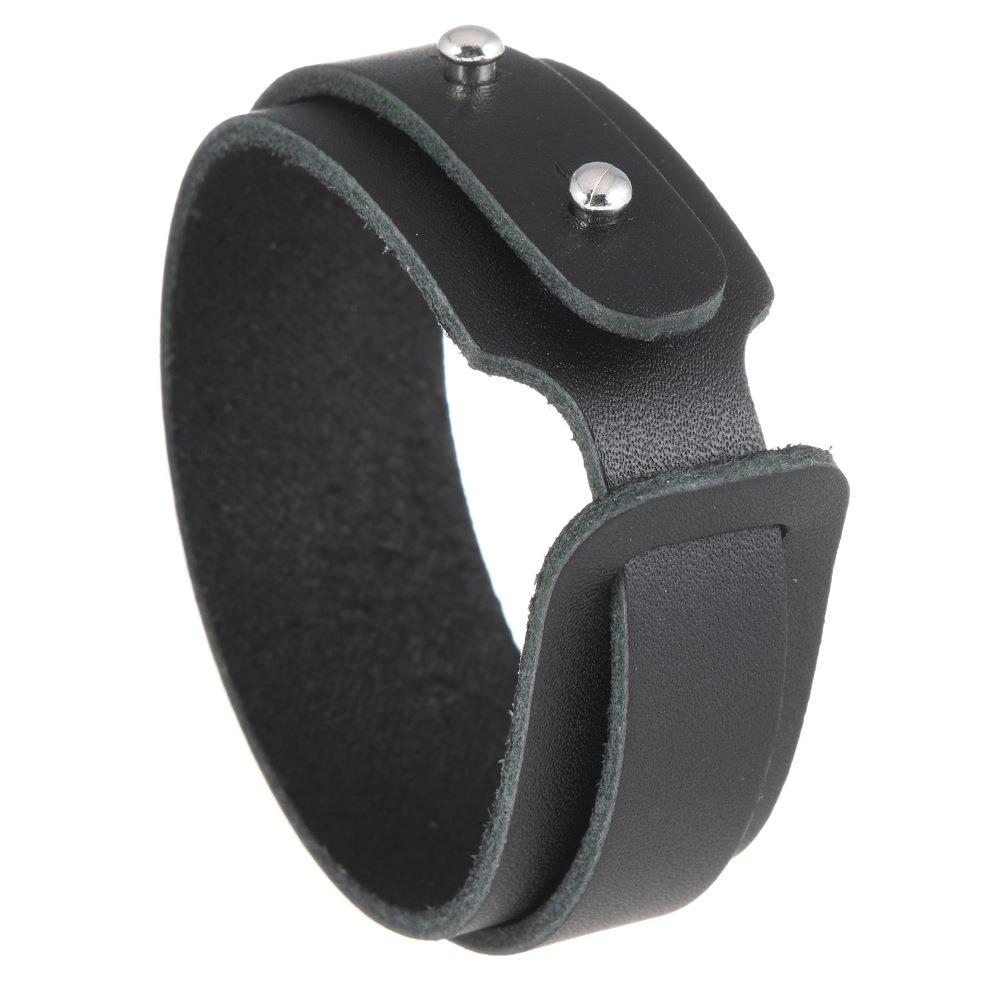 Versatile Double Wrap Men's Leather Bracelet - Creative Adjustable Accessories in European and American Style