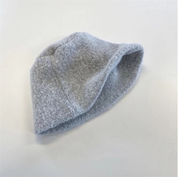 Versatile Knitted Bucket Hat for Autumn & Winter - Comfortable Plush Grainy Fisherman's Style - Korean Fashion Essential