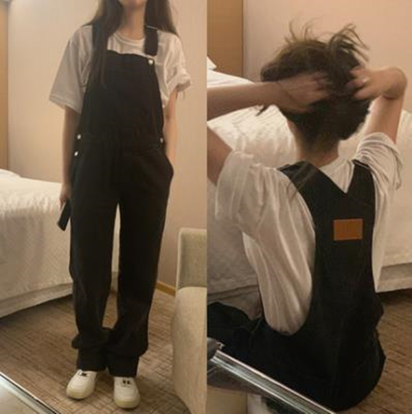 Versatile Loose-Fitting Denim Overalls for Spring - Cute Age-Reducing Design, Simple and Stylish, Perfect for Y2K and Everyday Wear Versatile Loose-Fitting Denim Overalls for Spring - Cute Age-Reducing Design, Simple and Stylish, Perfect for Y2K and Everyday Wear