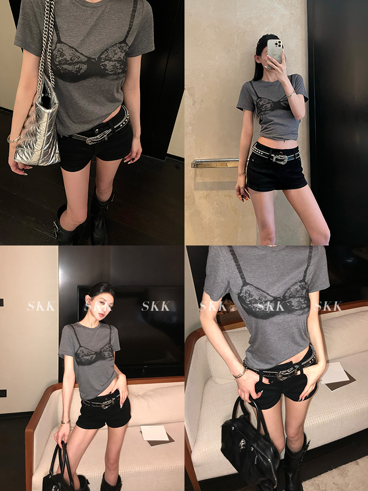 Versatile Silver Studded Narrow Decorative Belt - Y2K Inspired Fashion Accessory for Stylish Outfits