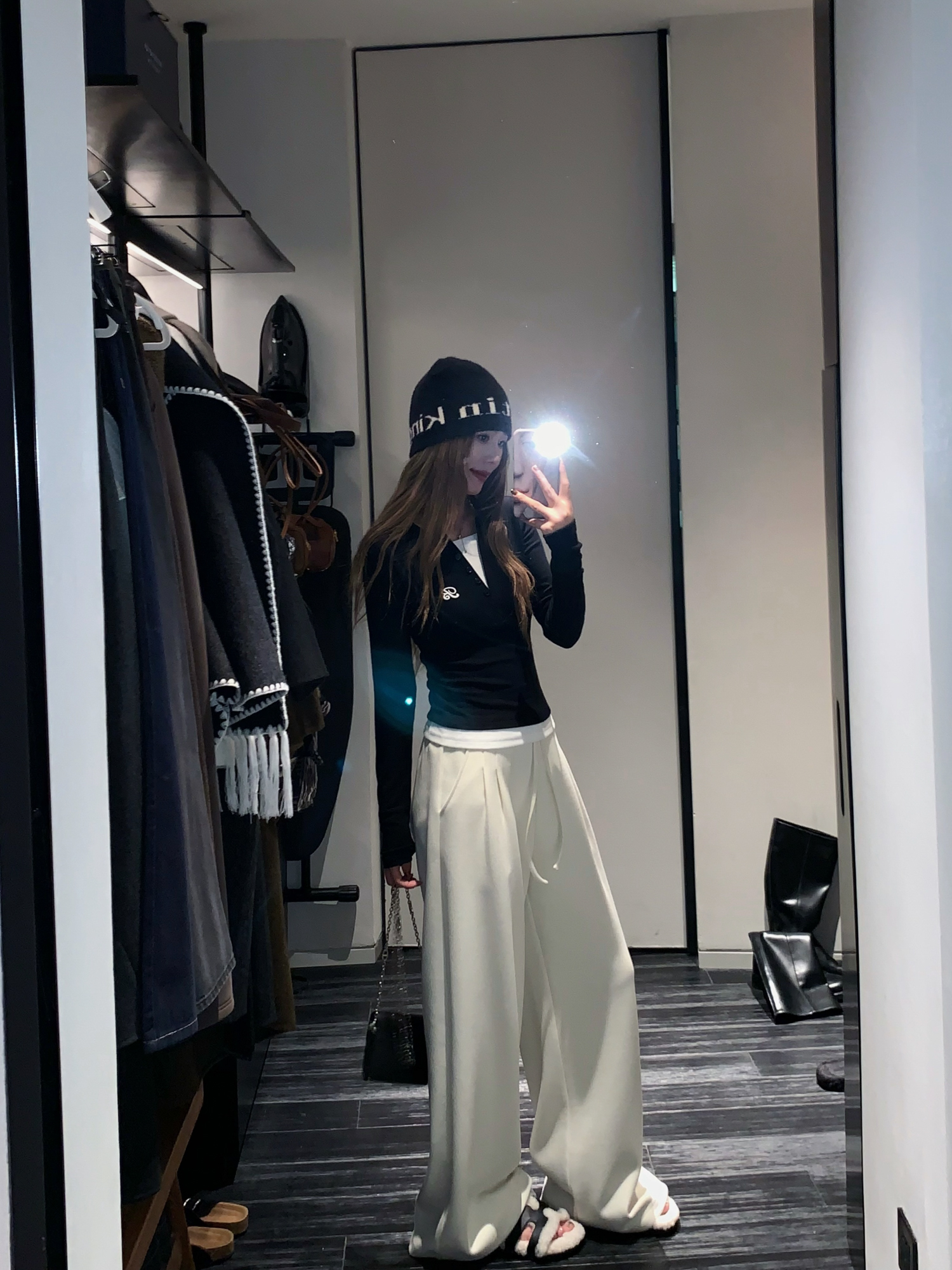 Versatile Slim-Fit Long Sleeve Shirt - 3-Color Embroidered Contrasting Shoulder Faux Two-Piece Design Versatile Slim-Fit Long Sleeve Shirt - 3-Color Embroidered Contrasting Shoulder Faux Two-Piece Design