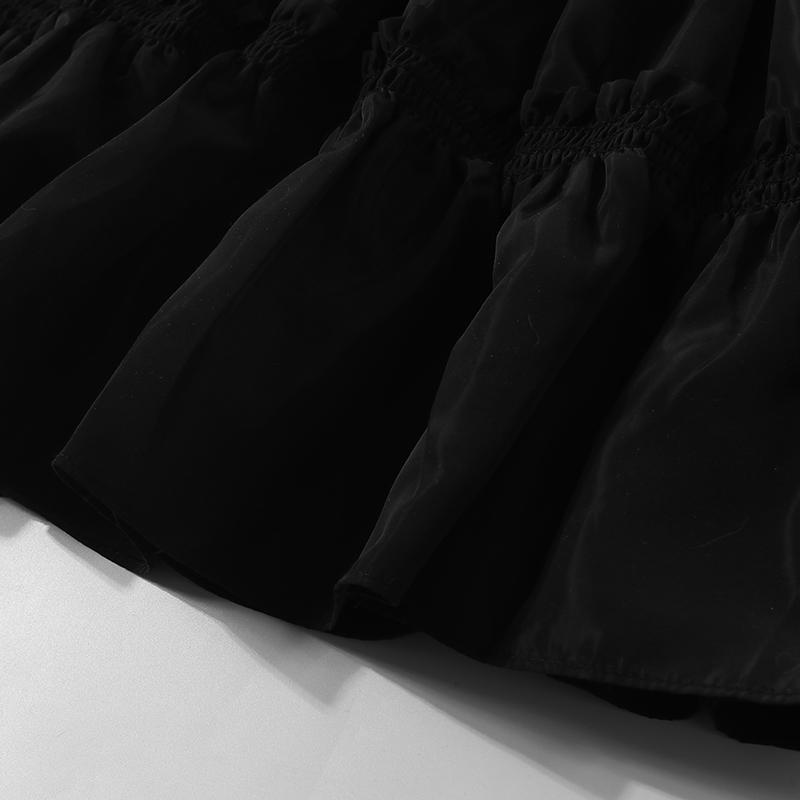 Versatile Summer Pleated Ruffle Edge Skirt for Women - Elastic Waist, Solid Color, Casual Age-Reducing Style, Perfect for 90s & Y2K Fashion Versatile Summer Pleated Ruffle Edge Skirt for Women - Elastic Waist, Solid Color, Casual Age-Reducing Style, Perfect for 90s & Y2K Fashion