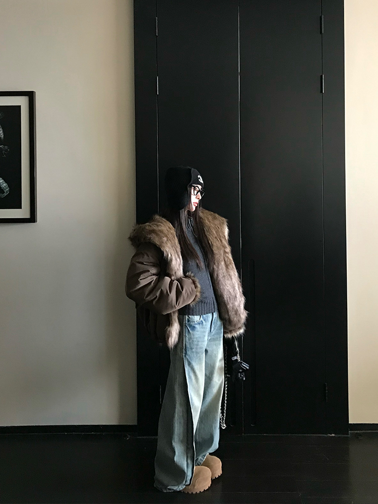 Vintage American Denim Wide-Leg Jeans for Women - Floor-Length Washed Loose Slim Fit - 90s Inspired Fashion Vintage American Denim Wide-Leg Jeans for Women - Floor-Length Washed Loose Slim Fit - 90s Inspired Fashion