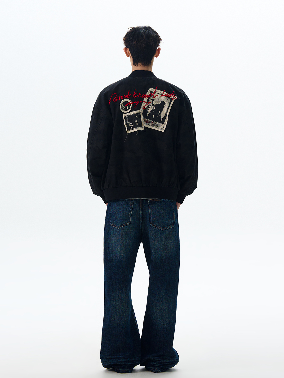 Vintage American Retro Camouflage Patch Baseball Jacket - Clean Fit Short Flight Coat for a Stylish Y2K Look Vintage American Retro Camouflage Patch Baseball Jacket - Clean Fit Short Flight Coat for a Stylish Y2K Look