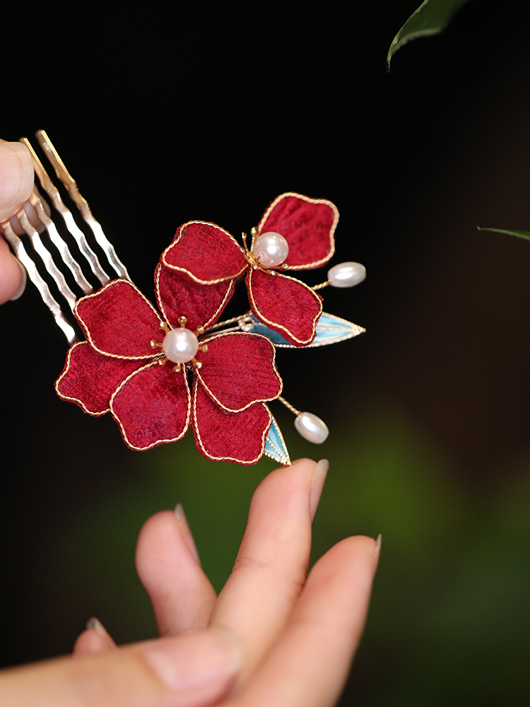 Vintage Autumn Hair Accessories Set - Ancient Style Hairpins, Qipao Hair Ornaments, Bun Accessories, Hanfu Inspired Design Vintage Autumn Hair Accessories Set - Ancient Style Hairpins, Qipao Hair Ornaments, Bun Accessories, Hanfu Inspired Design