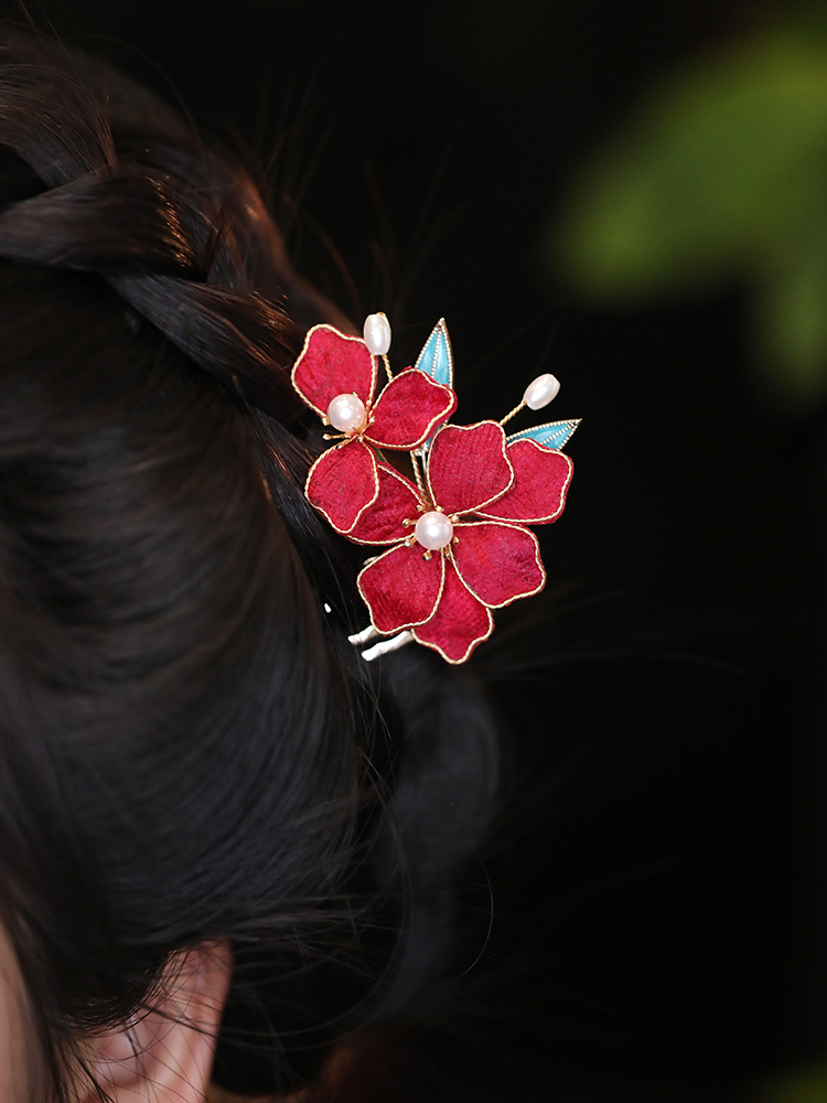 Vintage Autumn Hair Accessories Set - Ancient Style Hairpins, Qipao Hair Ornaments, Bun Accessories, Hanfu Inspired Design Vintage Autumn Hair Accessories Set - Ancient Style Hairpins, Qipao Hair Ornaments, Bun Accessories, Hanfu Inspired Design