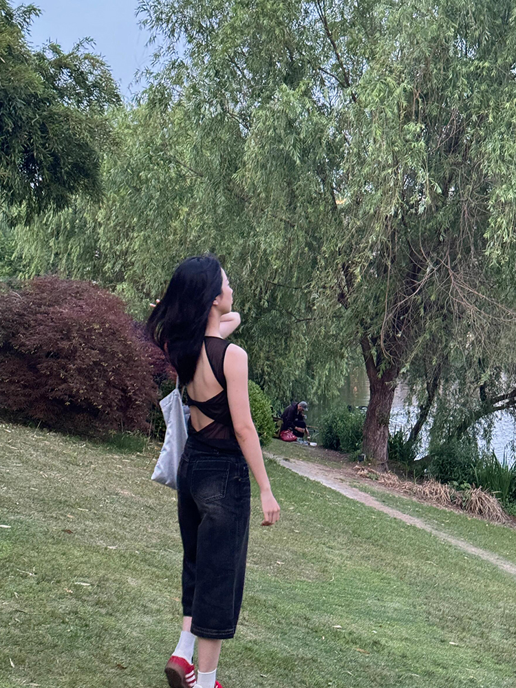 Vintage Black Cropped Wide-Leg Jeans for Women - High-Waisted Loose-Fitting Trendy Summer Pants Vintage Black Cropped Wide-Leg Jeans for Women - High-Waisted Loose-Fitting Trendy Summer Pants