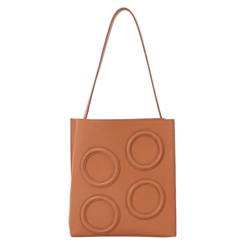 Vintage Cowhide Circle Bag - Large Capacity Shoulder Tote - Bohemian Style - Perfect for Everyday Use - Eco-Friendly Fashion Accessory