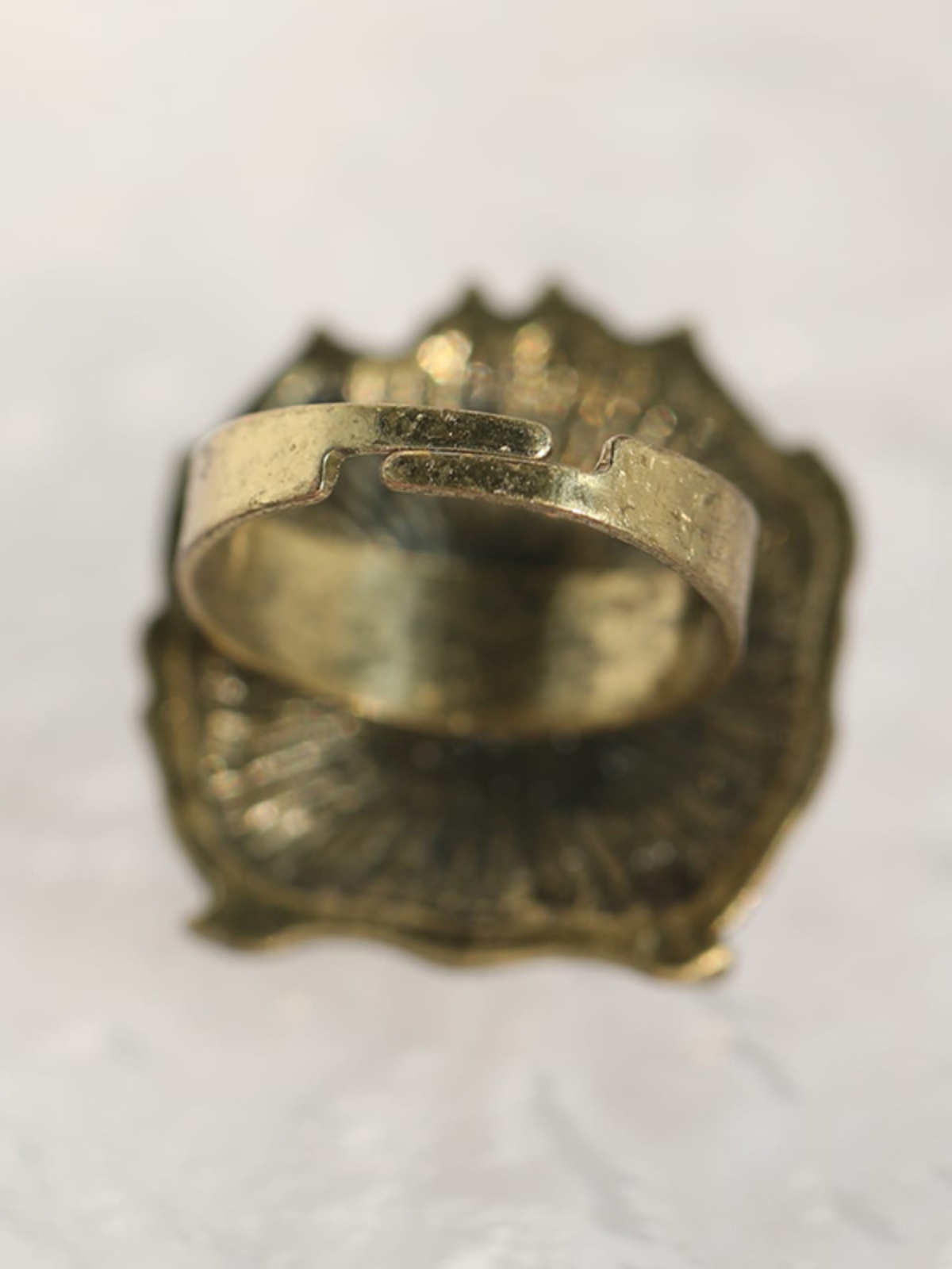 Vintage Distressed Lion Head Diamond Ring - Adjustable Open Fashion Statement Jewelry for Women - Trendy Versatile Style Vintage Distressed Lion Head Diamond Ring - Adjustable Open Fashion Statement Jewelry for Women - Trendy Versatile Style