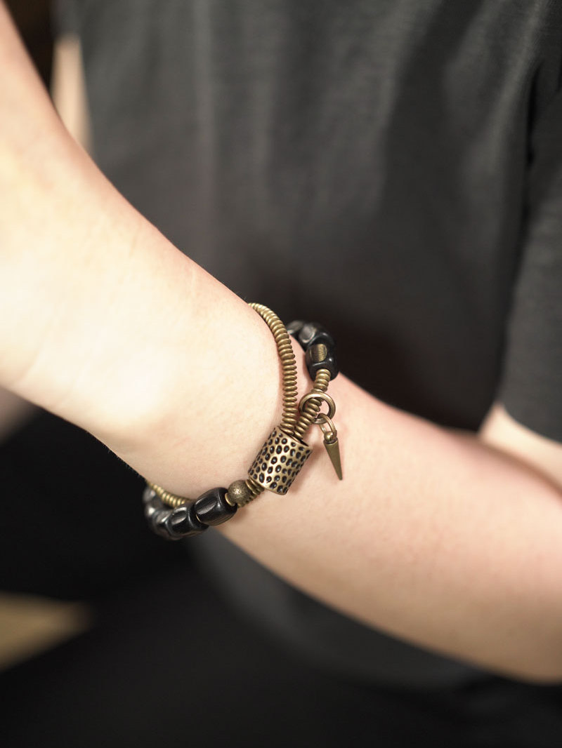 Vintage Double Circle Black Sandalwood Bracelet - Personalized Retro Jewelry for Men and Women, Non-Fish Home Design Vintage Double Circle Black Sandalwood Bracelet - Personalized Retro Jewelry for Men and Women, Non-Fish Home Design