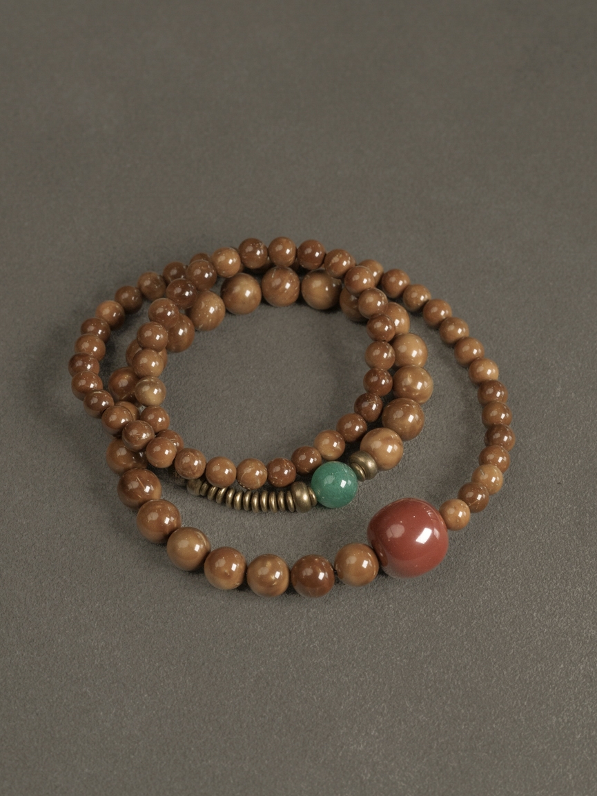 Vintage Ethnic Multi-Layer Bracelet Necklace for Women with Curved Tail Flower - Original Personalized Design