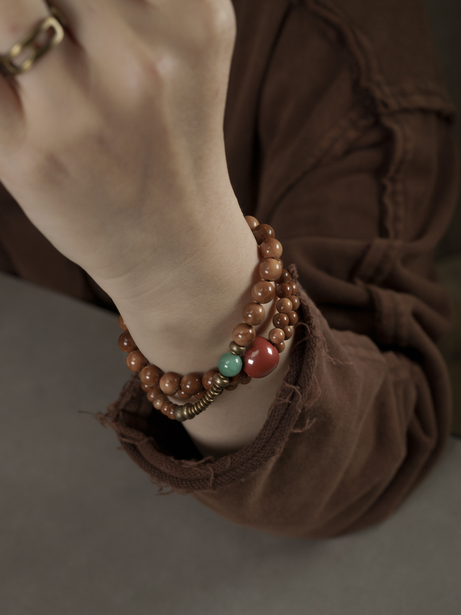 Vintage Ethnic Multi-Layer Bracelet Necklace for Women with Curved Tail Flower - Original Personalized Design Vintage Ethnic Multi-Layer Bracelet Necklace for Women with Curved Tail Flower - Original Personalized Design