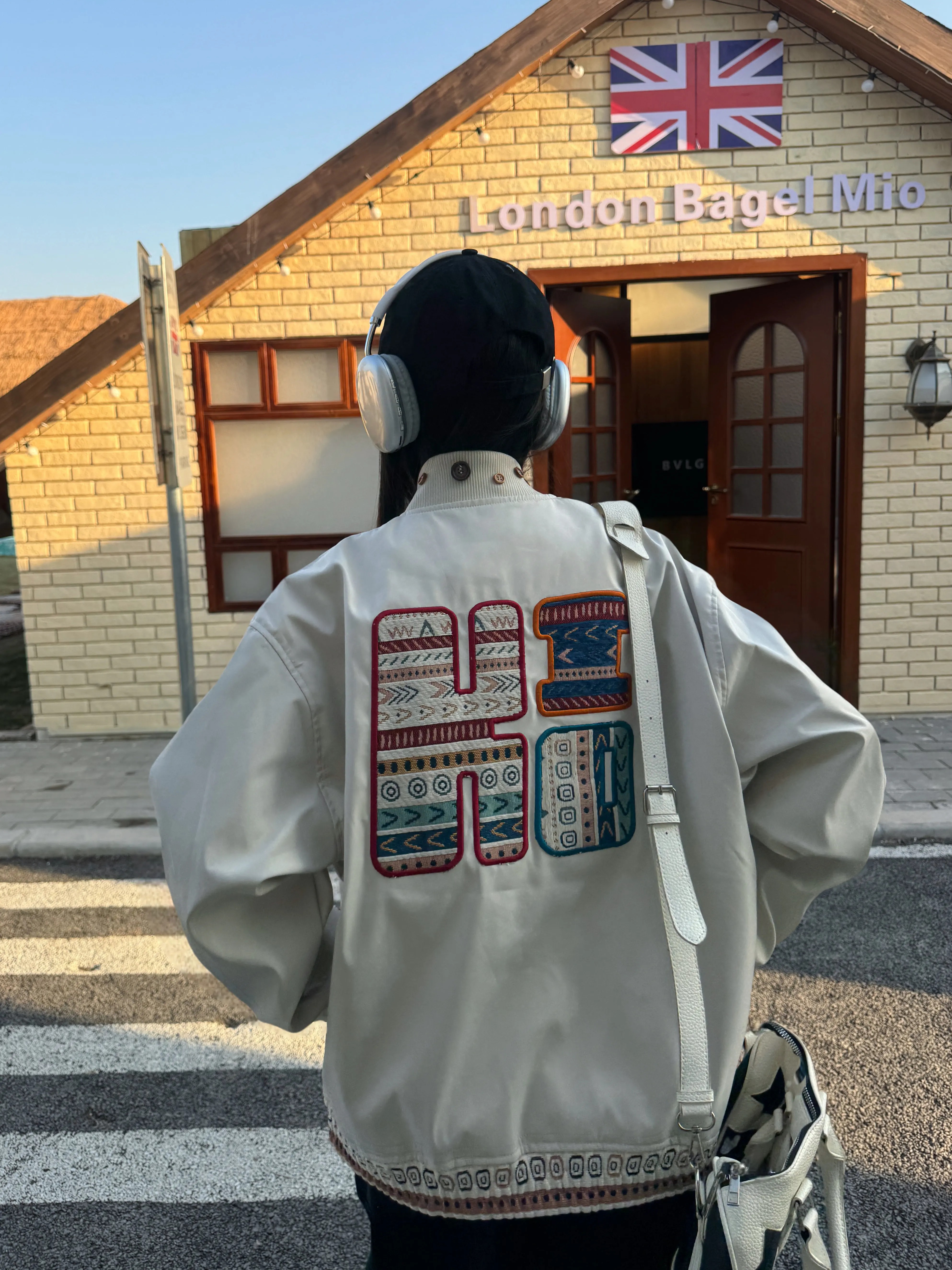 Vintage Ethnic Patchwork Embroidered Flight Jacket - Spring Loose Coat in 90s American Style Vintage Ethnic Patchwork Embroidered Flight Jacket - Spring Loose Coat in 90s American Style